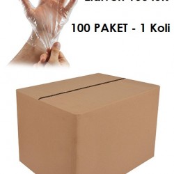 Şeffaf Poşet Eldiven 100 Paket 1 KOLİ