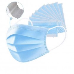 MELTBLOWN filtreli Cerrahi Maske Filtrasyon Burun Telli Yumuşak Lastikli 50 Adet